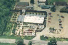 Aerial view of the Growing Garden, Oundle, Northants